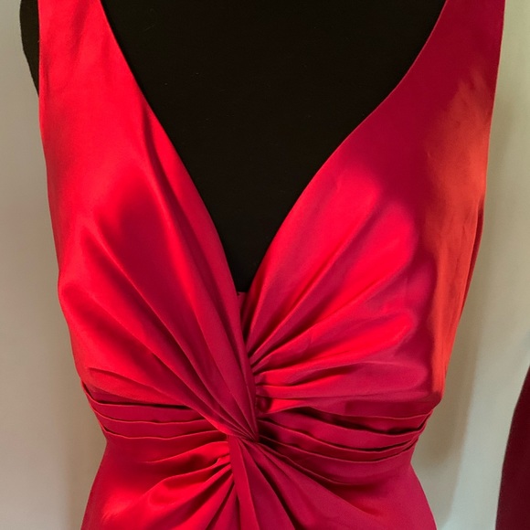 Jones New York red satin dress - Picture 6 of 10